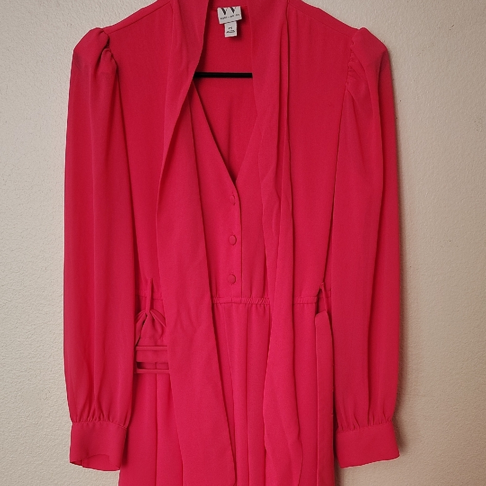 Worthington Pink Long Sleeve Bishop Dress